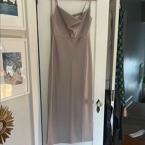 BHLDN Strapless Dress in Elegant Beige